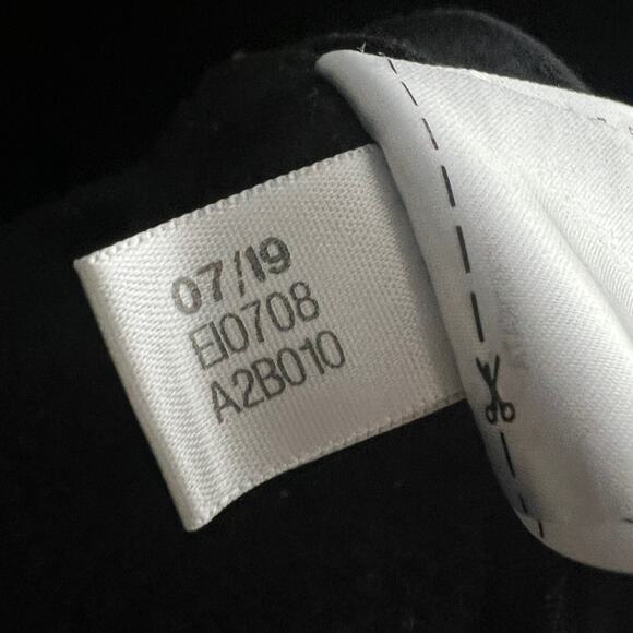 Adidas Women's MEDIUM Black Striped Long Sleeve Pullover Hoodie Sweater - Picture 11 of 11